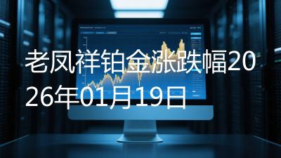 老凤祥铂金涨跌幅2026年01月19日