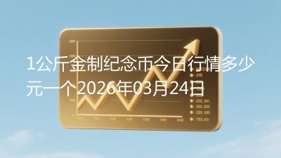 1公斤金制纪念币今日行情多少元一个2026年03月24日