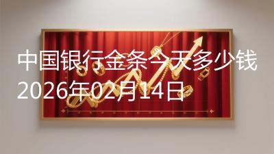 中国银行金条今天多少钱2026年02月14日