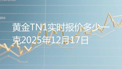 黄金TN1实时报价多少一克2025年12月17日