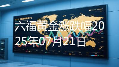 六福黄金涨跌幅2025年07月21日