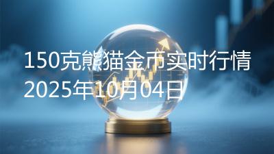 150克熊猫金币实时行情2025年10月04日