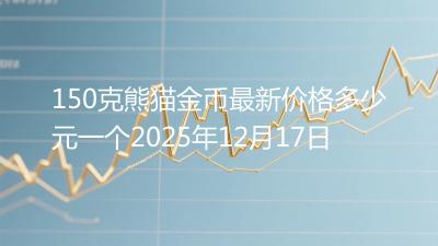 150克熊猫金币最新价格多少元一个2025年12月17日