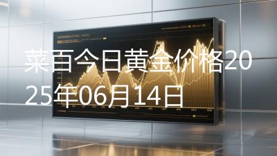 菜百今日黄金价格2025年06月14日