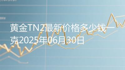 黄金TN2最新价格多少钱一克2025年06月30日
