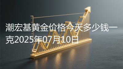 潮宏基黄金价格今天多少钱一克2025年07月10日