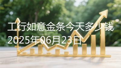工行如意金条今天多少钱2025年06月23日