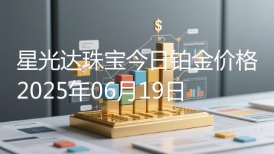 星光达珠宝今日铂金价格2025年06月19日