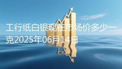工行纸白银现在市场价多少一克2025年06月14日