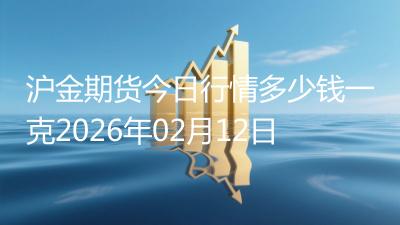 沪金期货今日行情多少钱一克2026年02月12日