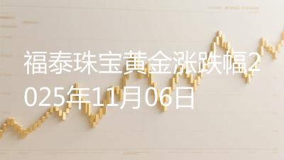 福泰珠宝黄金涨跌幅2025年11月06日