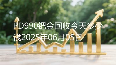PD990钯金回收今天多少钱2025年06月05日