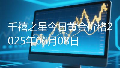 千禧之星今日黄金价格2025年06月08日