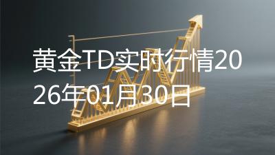黄金TD实时行情2026年01月30日