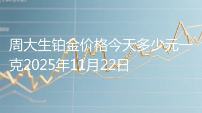 周大生铂金价格今天多少元一克2025年11月22日