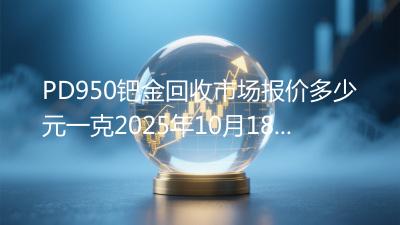 PD950钯金回收市场报价多少元一克2025年10月18日