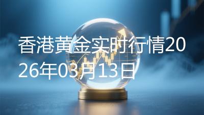 香港黄金实时行情2026年03月13日