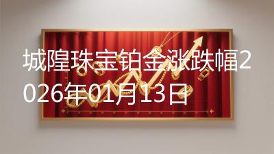 城隍珠宝铂金涨跌幅2026年01月13日