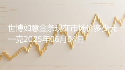 世博如意金条现在市场价多少元一克2025年06月04日
