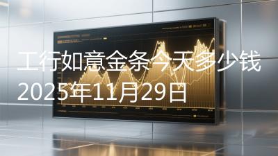 工行如意金条今天多少钱2025年11月29日