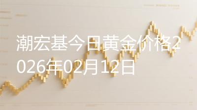 潮宏基今日黄金价格2026年02月12日