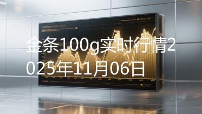 金条100g实时行情2025年11月06日