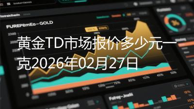 黄金TD市场报价多少元一克2026年02月27日