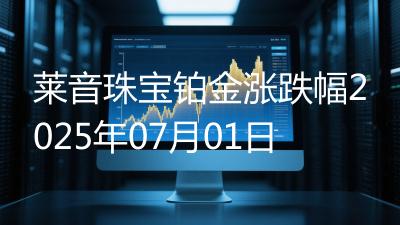 莱音珠宝铂金涨跌幅2025年07月01日