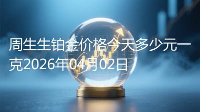 周生生铂金价格今天多少元一克2026年04月02日