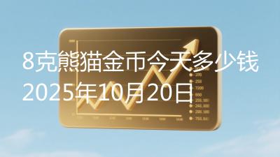 8克熊猫金币今天多少钱2025年10月20日