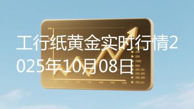 工行纸黄金实时行情2025年10月08日