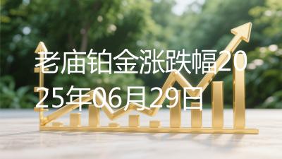 老庙铂金涨跌幅2025年06月29日