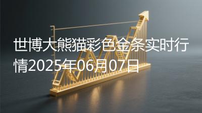 世博大熊猫彩色金条实时行情2025年06月07日