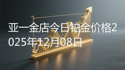 亚一金店今日铂金价格2025年12月08日