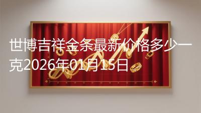 世博吉祥金条最新价格多少一克2026年01月15日