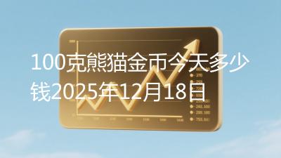 100克熊猫金币今天多少钱2025年12月18日