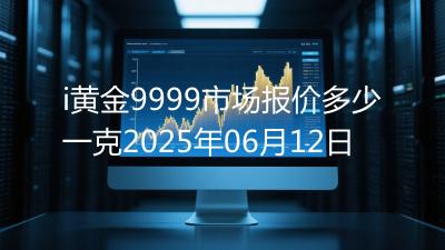 i黄金9999市场报价多少一克2025年06月12日