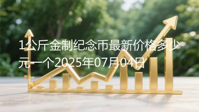 1公斤金制纪念币最新价格多少元一个2025年07月04日