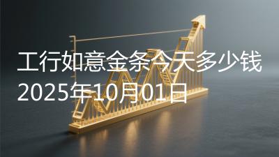 工行如意金条今天多少钱2025年10月01日