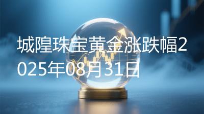 城隍珠宝黄金涨跌幅2025年08月31日
