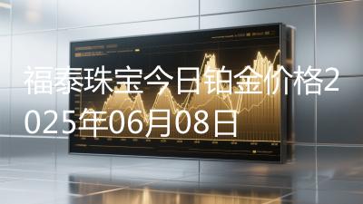 福泰珠宝今日铂金价格2025年06月08日