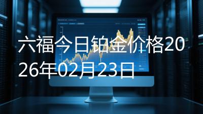 六福今日铂金价格2026年02月23日
