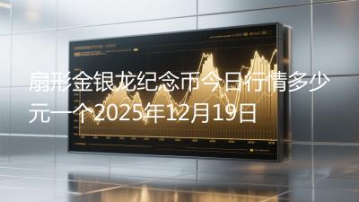 扇形金银龙纪念币今日行情多少元一个2025年12月19日