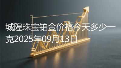 城隍珠宝铂金价格今天多少一克2025年09月13日