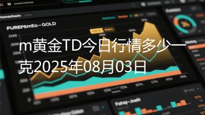m黄金TD今日行情多少一克2025年08月03日