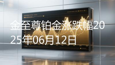 金至尊铂金涨跌幅2025年06月12日