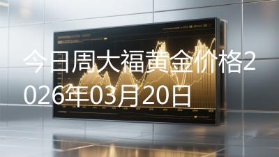 今日周大福黄金价格2026年03月20日