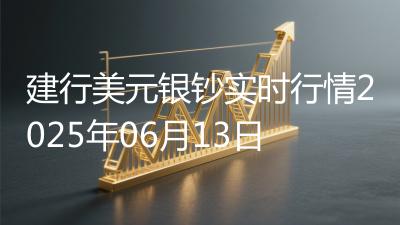 建行美元银钞实时行情2025年06月13日