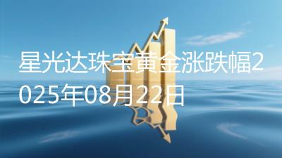 星光达珠宝黄金涨跌幅2025年08月22日