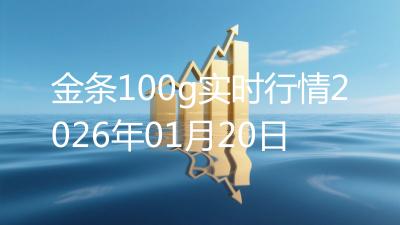 金条100g实时行情2026年01月20日